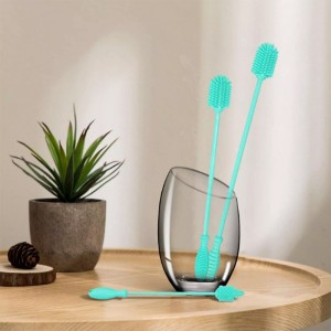 Perie de curățare a sticlei de bucătărie din silicon moale